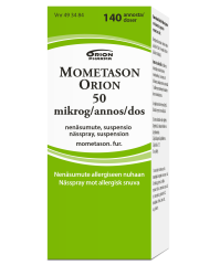 MOMETASON ORION nenäsumute, suspensio 50 mikrog/annos 140 annosta