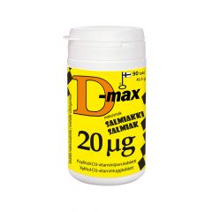 D-max 20 mikrog Salmiakki  90 tabl