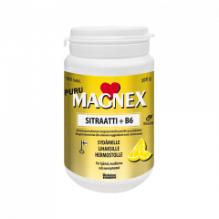 Magnex sitraatti 375 mg + B6 puru 100 tabl
