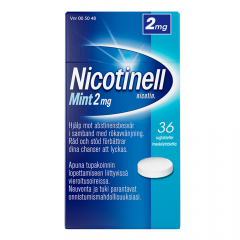 NICOTINELL MINT 2 mg imeskelytabl 36 fol