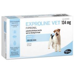 EXPROLINE VET 134 mg paikallisvaleluliuos 3x1,34 ml